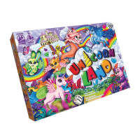 Настільна розважальна гра "Unicorn Land" DTG97 українська мова, від 2 до 4 гравців Danko Toys