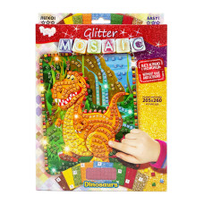 Креативна творчість "Блискуча мозаїка: Dinosaurs"БМ-02-01, 20.6х26 см Danko Toys