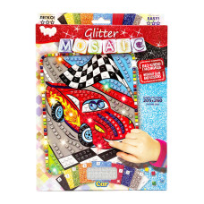 Креативна творчість "Блискуча мозаїка: Car"БМ-02-09, 20.6х26 см Danko Toys