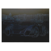Гравюра А4 "Спорткар"ГрА4-4с економ варіант в пакеті 29,7х21 см Danko Toys