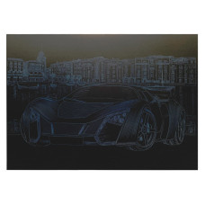 Гравюра А4 "Спорткар"ГрА4-4с економ варіант в пакеті 29,7х21 см Danko Toys