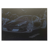 Гравюра А4 "Спорткар-1"ГрА4-8с економ варіант в пакеті 29,7х21 см Danko Toys